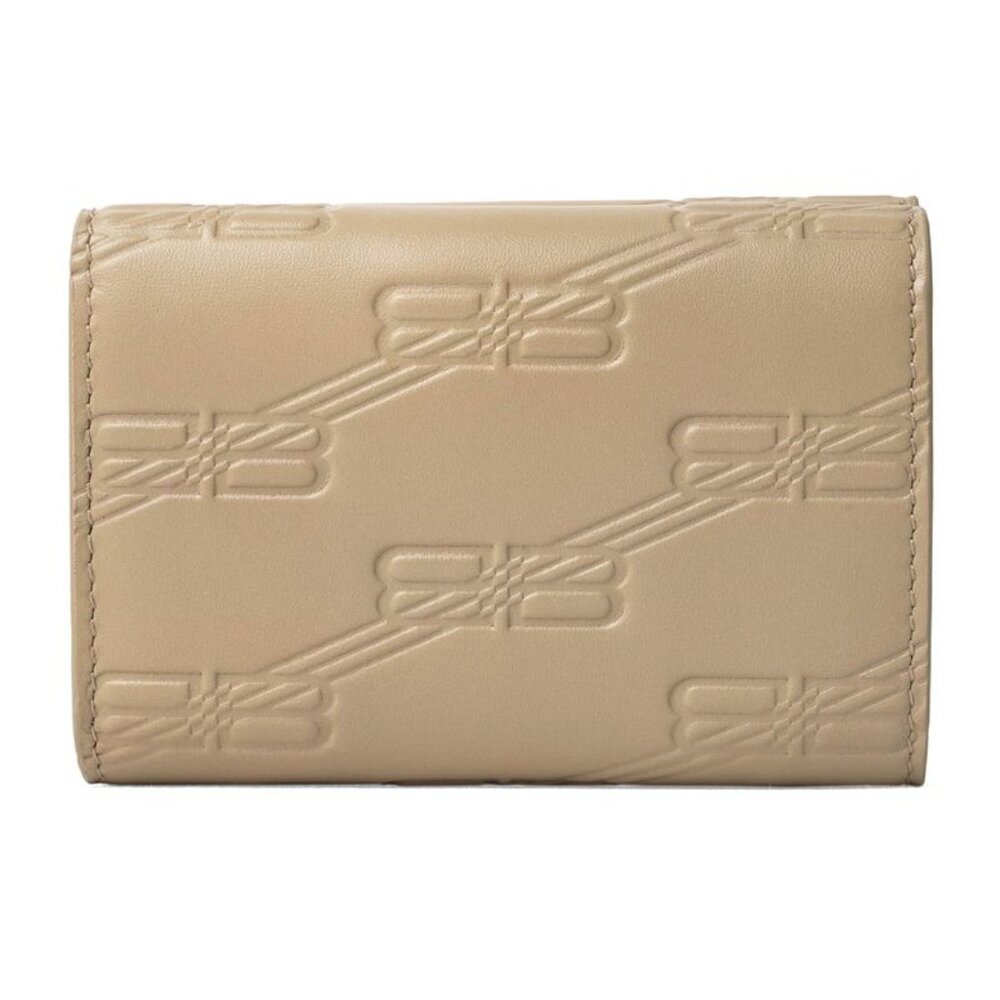 Balenciaga Tri-Fold Wallet in Signature Taupe - Picture 2 of 9